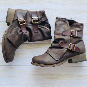 Jellypop Ivey Double Buckle Ankle Boots Sz 6.5 NWT